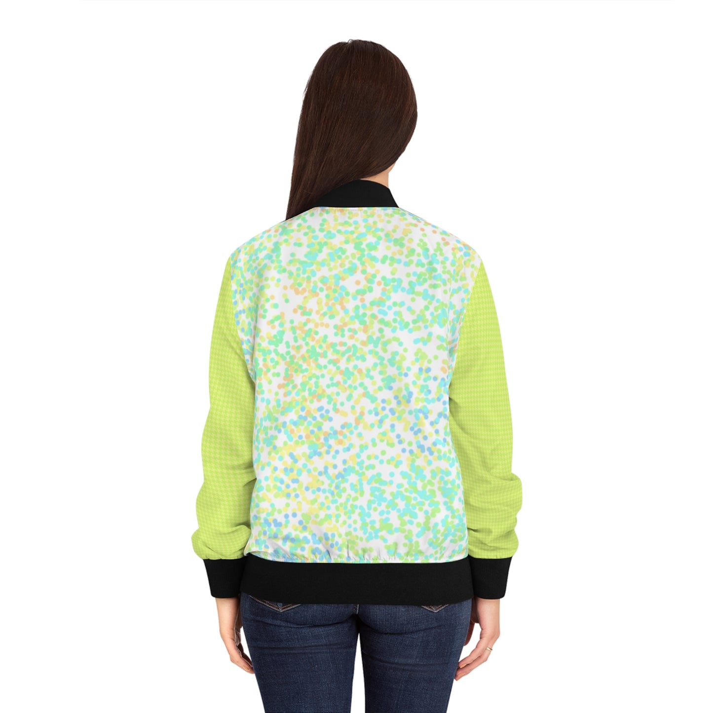 SkySWIRL Women's Bomber Jacket (AOP)