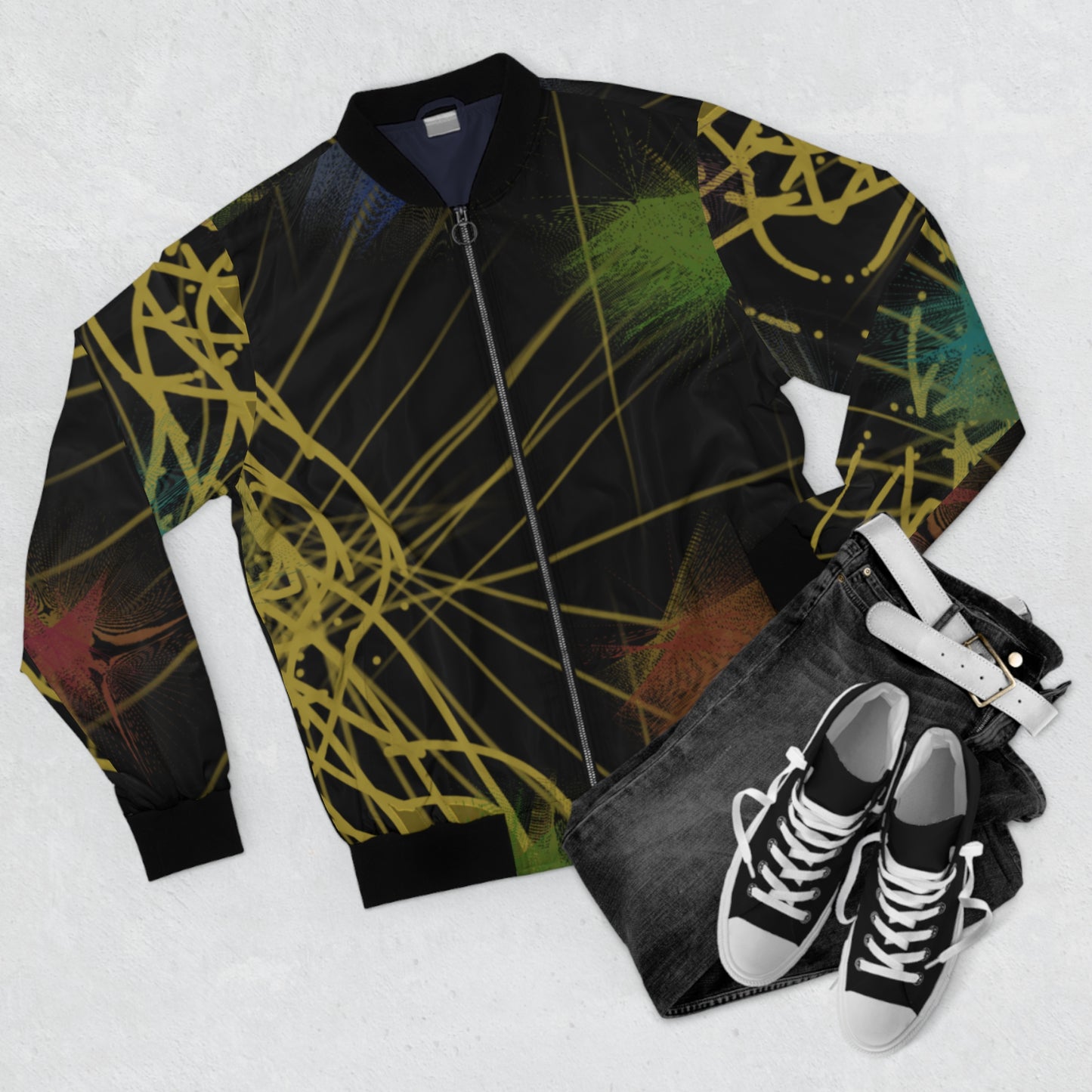 Golden Boy Men's Bomber Jacket (AOP)