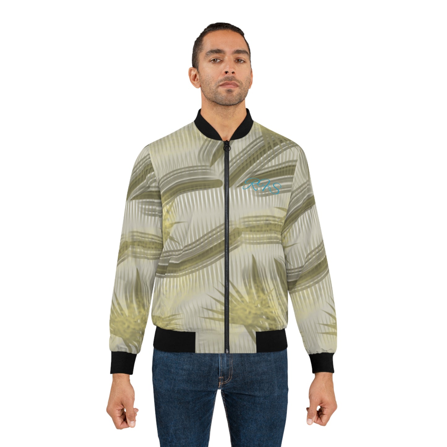 Mustard Warrior Men's Bomber Jacket (AOP)