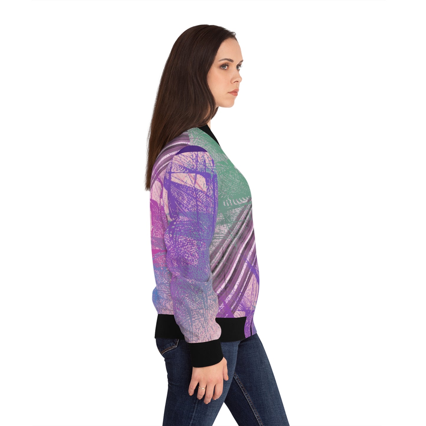 Passionate Women's Bomber Jacket (AOP)