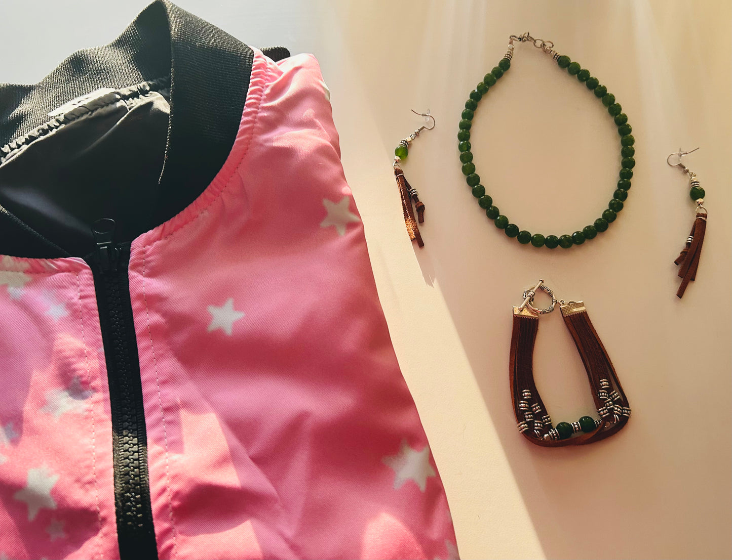 Handmade Emerald Green Bracelet