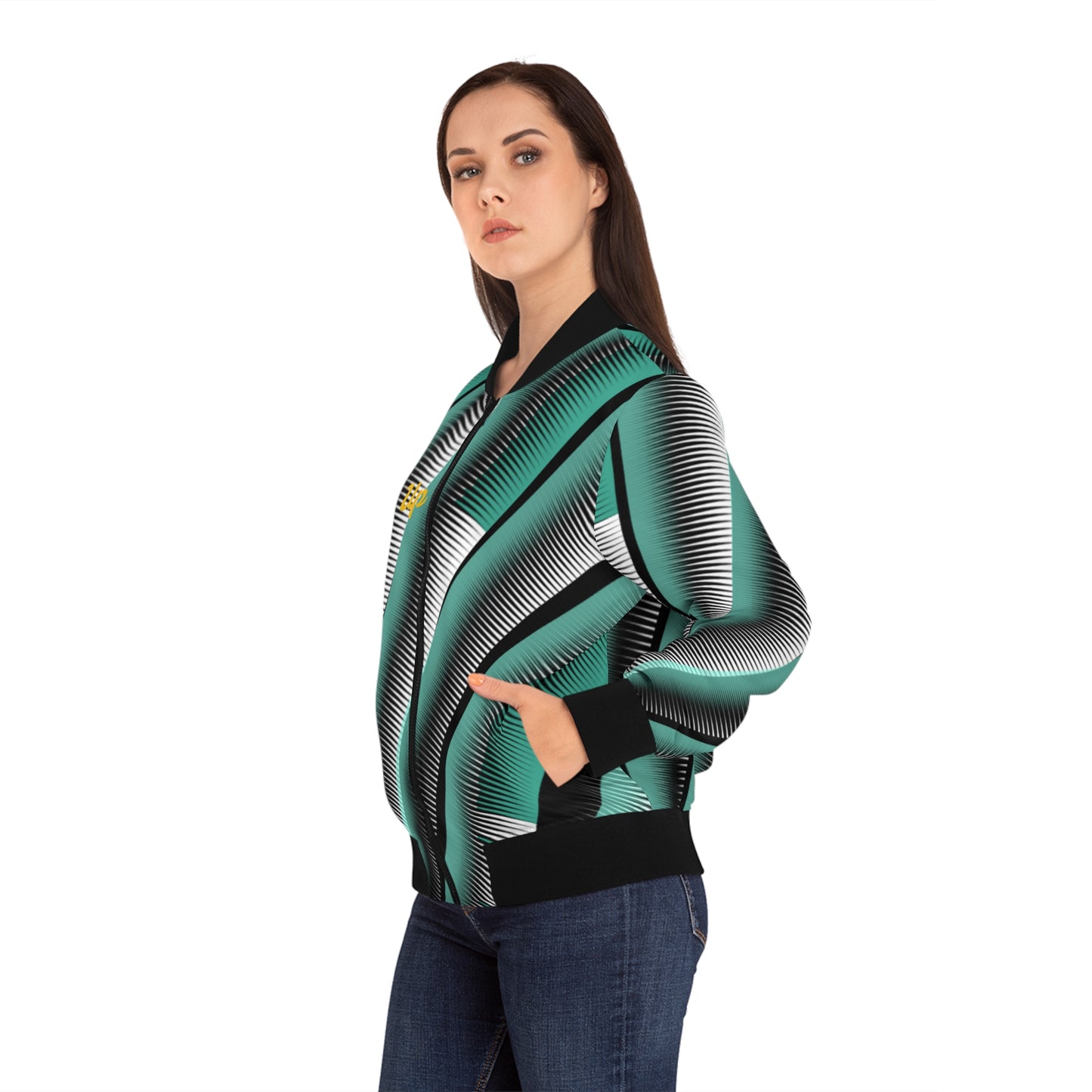 Speak Up Women's Bomber Jacket (AOP)