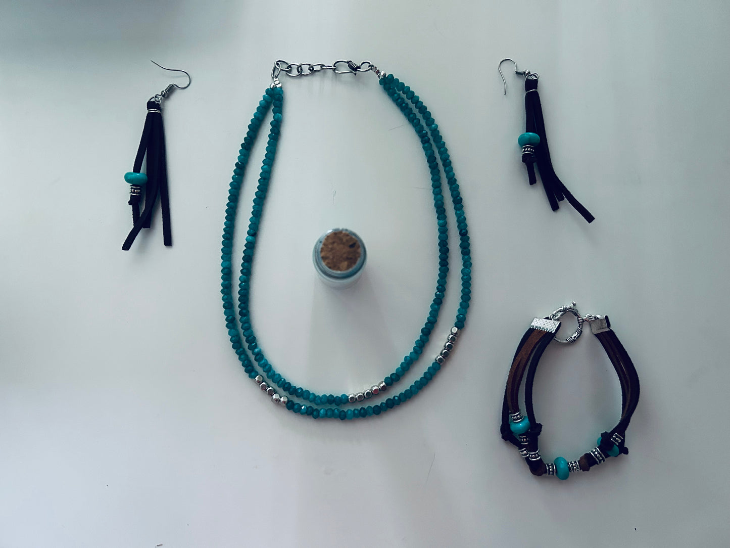 Handmade Aqua Blue Chain