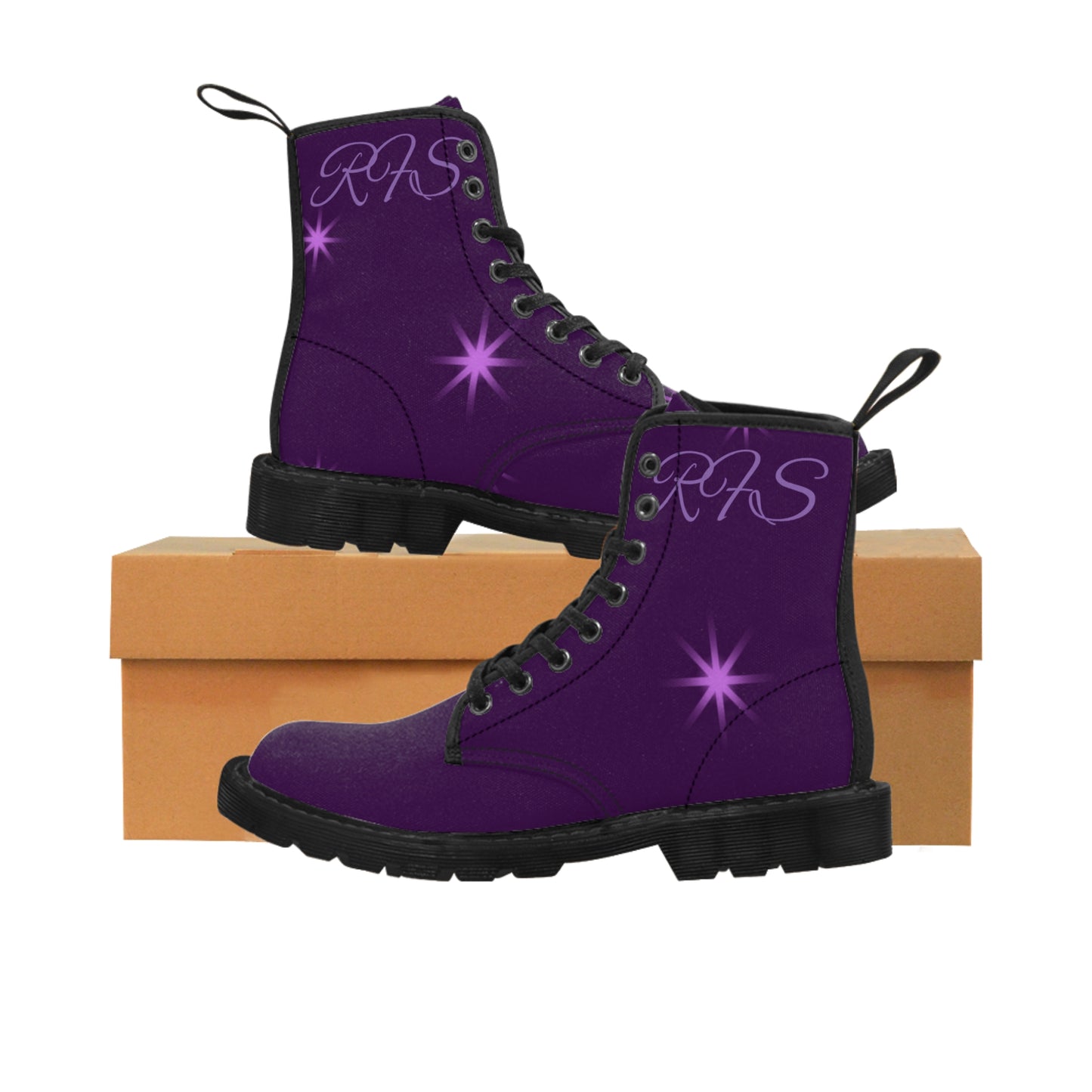 Purple Power Women's Canvas Boots