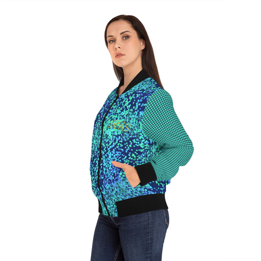 OceanFloor Women's Bomber Jacket (AOP)