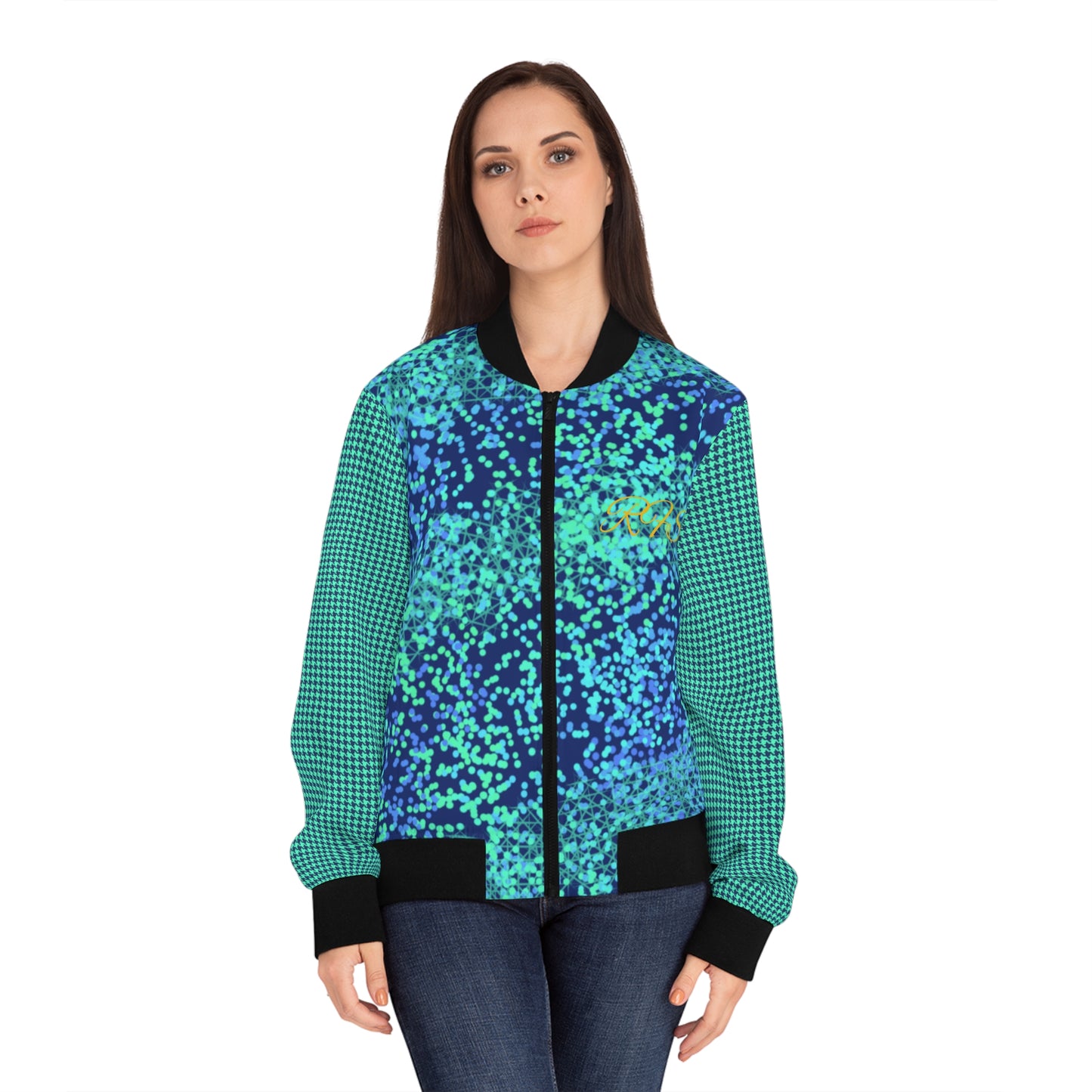 OceanFloor Women's Bomber Jacket (AOP)