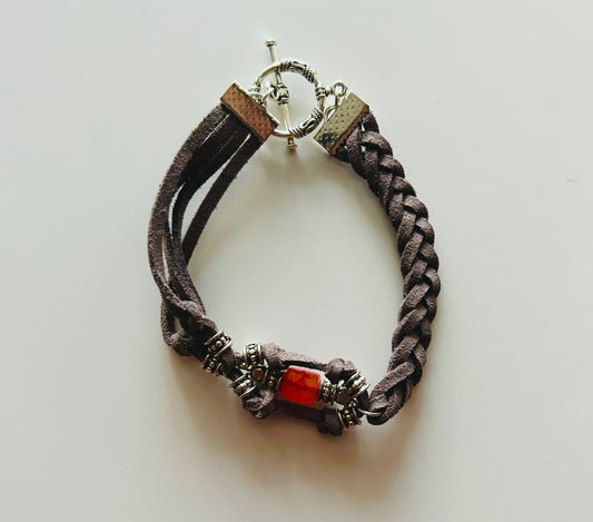 Handmade Glowing Red Bracelet